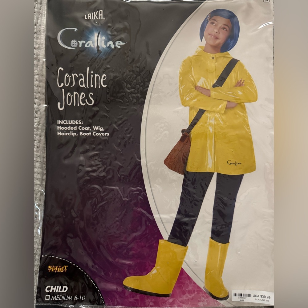 Spirit Coraline Jones Kids Costume - Yellow and Black